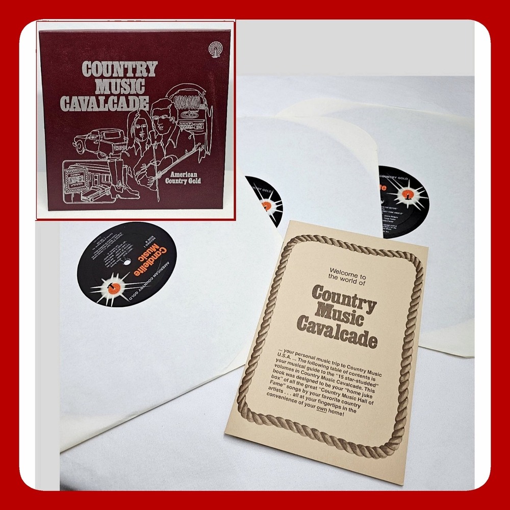 Country Music Cavalcade American Gold 3 LP Vinyl Box Set New Record Candlelite